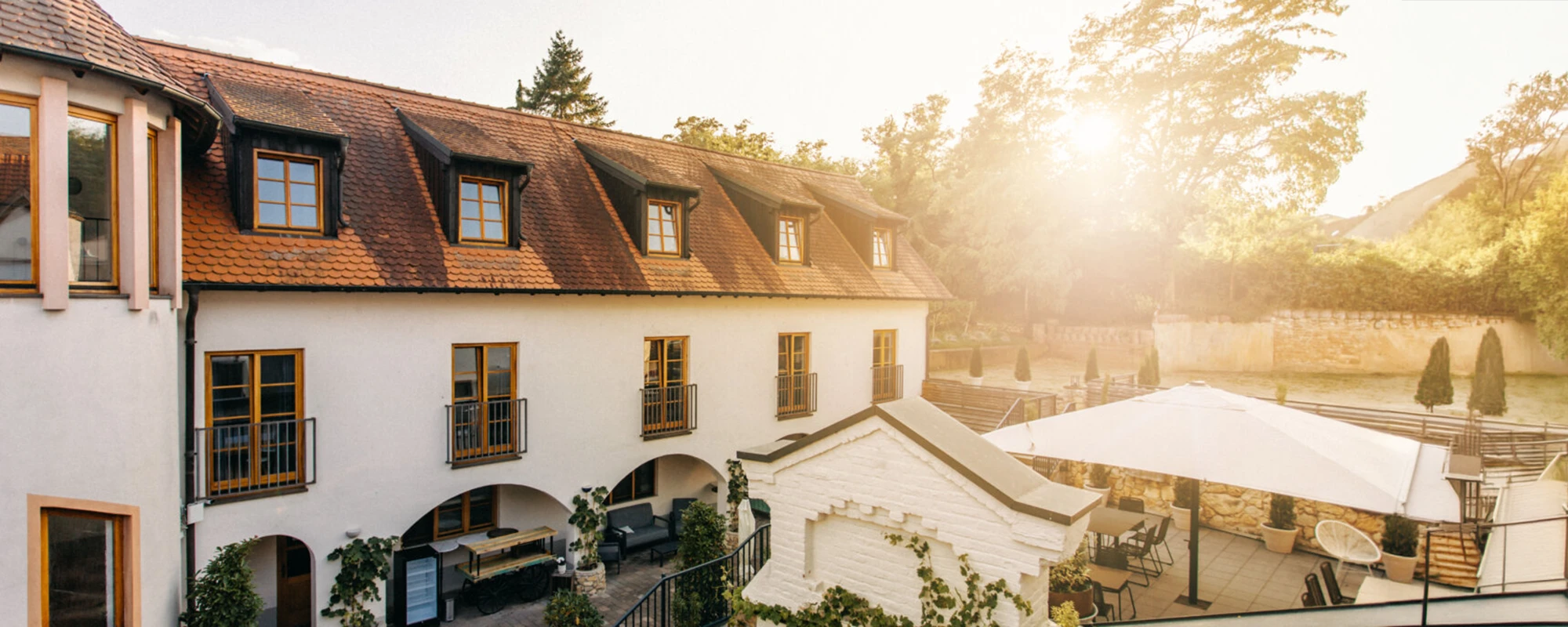 Firmenevent im Innenhof von Sankt Gereon