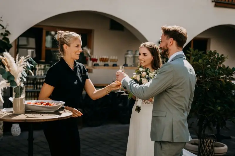 Service bei einer Hochzeit in Sankt Gereon